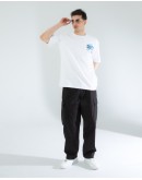 OVERSIZE UNİSEX BASKILI T-SHIRT FEELART WHITE