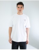 OVERSIZE UNİSEX BASKILI T-SHIRT FLY WHITE