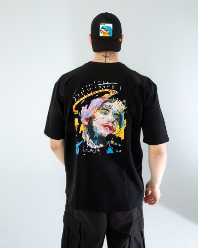 OVERSIZE UNİSEX BASKILI T-SHIRT LİL PEEP OVERSIZE UNİSEX BASKILI T-SHIRT LİL PEEP