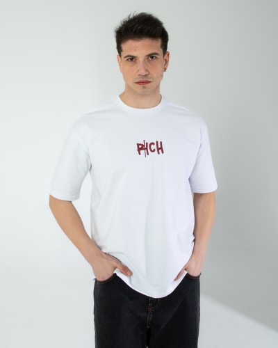 OVERSIZE UNİSEX BASKILI T-SHIRT RICH WHITE OVERSIZE UNİSEX BASKILI T-SHIRT RICH WHITE