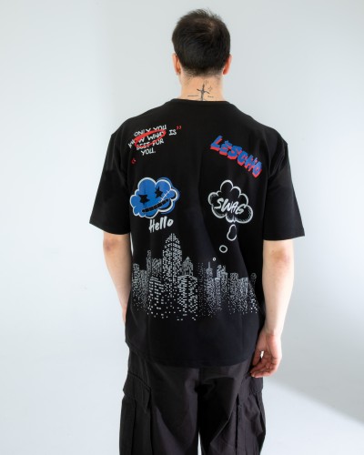 OVERSIZE UNİSEX BASKILI T-SHIRT SWAG OVERSIZE UNİSEX BASKILI T-SHIRT SWAG