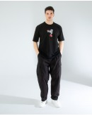 OVERSIZE UNİSEX BASKILI T-SHIRT TYSON BLACK