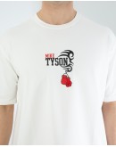 OVERSIZE UNİSEX BASKILI T-SHIRT TYSON ECROU