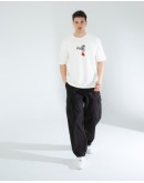 OVERSIZE UNİSEX BASKILI T-SHIRT TYSON ECROU