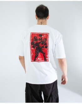 OVERSIZE UNİSEX BASKILI T-SHIRT TYSON WHITE