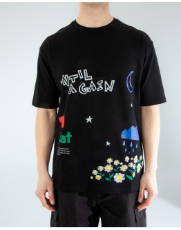 OVERSIZE UNİSEX BASKILI T-SHIRT UNTIL BLACK