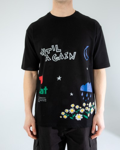 OVERSIZE UNİSEX BASKILI T-SHIRT UNTIL BLACK