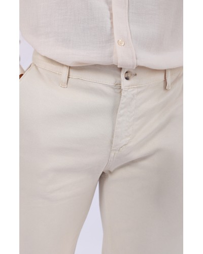 ERKEK PAMUKLU KETEN KREM PANTOLON