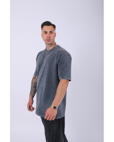 UNISEX "YEAH" NAKIŞLI ÖZEL YIKAMALI OVERSIZE T-SHIRT UNISEX "YEAH" NAKIŞLI ÖZEL YIKAMALI OVERSIZE T-SHIRT