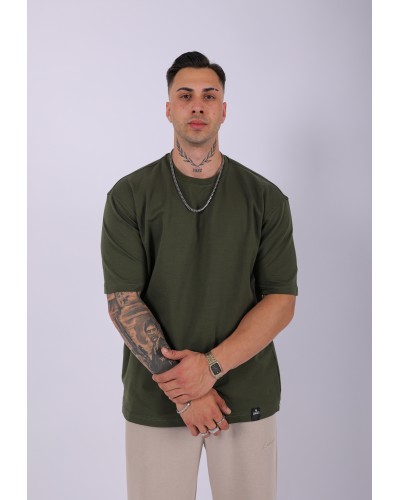 UNISEX %100 PAMUK OVERSIZE DÜZ T-SHIRT HAKİ UNISEX %100 PAMUK OVERSIZE DÜZ T-SHIRT HAKİ