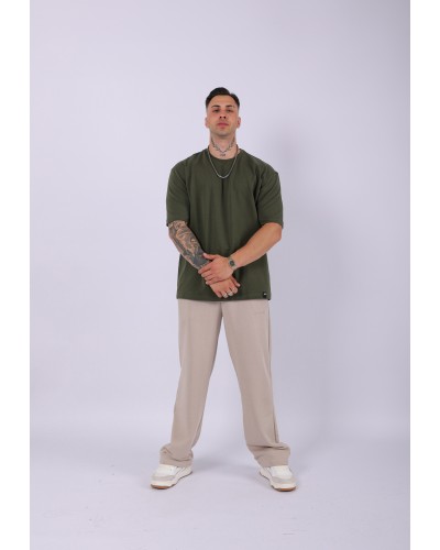 UNISEX %100 PAMUK OVERSIZE DÜZ T-SHIRT HAKİ UNISEX %100 PAMUK OVERSIZE DÜZ T-SHIRT HAKİ