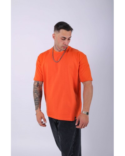 UNISEX %100 PAMUK OVERSIZE DÜZ T-SHIRT TURUNCU UNISEX %100 PAMUK OVERSIZE DÜZ T-SHIRT TURUNCU