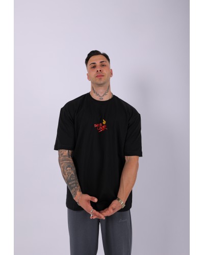 UNISEX DİRTY LİZART BASKILI OVERSIZE T-SHIRT SİYAH UNISEX DİRTY LİZART BASKILI OVERSIZE T-SHIRT SİYAH