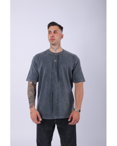 UNISEX LESCHO NAKIŞLI ÖZEL YIKAMALI OVERSIZE T-SHIRT UNISEX LESCHO NAKIŞLI ÖZEL YIKAMALI OVERSIZE T-SHIRT