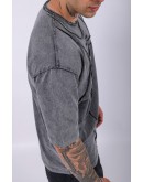 UNISEX NAKIŞLI ÖZEL YIKAMALI PARÇA DİKİŞLİ OVERSIZE T-SHIRT