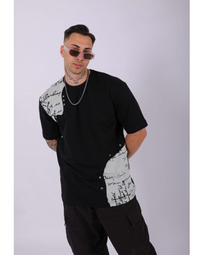 UNISEX PARÇALI OVERSIZE T-SHIRT