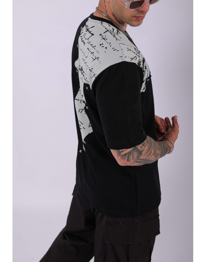 UNISEX PARÇALI OVERSIZE T-SHIRT