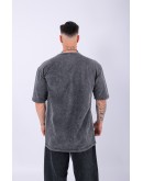 UNISEX SLİPKNOT BASKILI ÖZEL YIKAMALI OVERSIZE T-SHIRT
