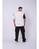 UNISEX ÖZEL TASARIM PARÇALI OVERSIZE T-SHIRT