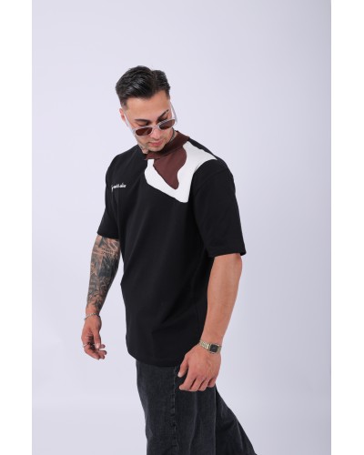 UNISEX ÖZEL TASARIM TERS YAKA OVERSIZE T-SHIRT