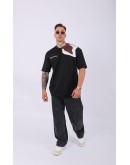 UNISEX ÖZEL TASARIM TERS YAKA OVERSIZE T-SHIRT