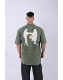 UNISEX ÖZEL TASARIM YIKAMALI OVERSIZE T-SHIRT