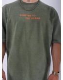 UNISEX ÖZEL TASARIM YIKAMALI OVERSIZE T-SHIRT