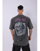 UNISEX ÖZEL YIKAMALI BLİNK 182 OVERSIZE T-SHIRT