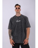 UNISEX ÖZEL YIKAMALI BLİNK 182 OVERSIZE T-SHIRT