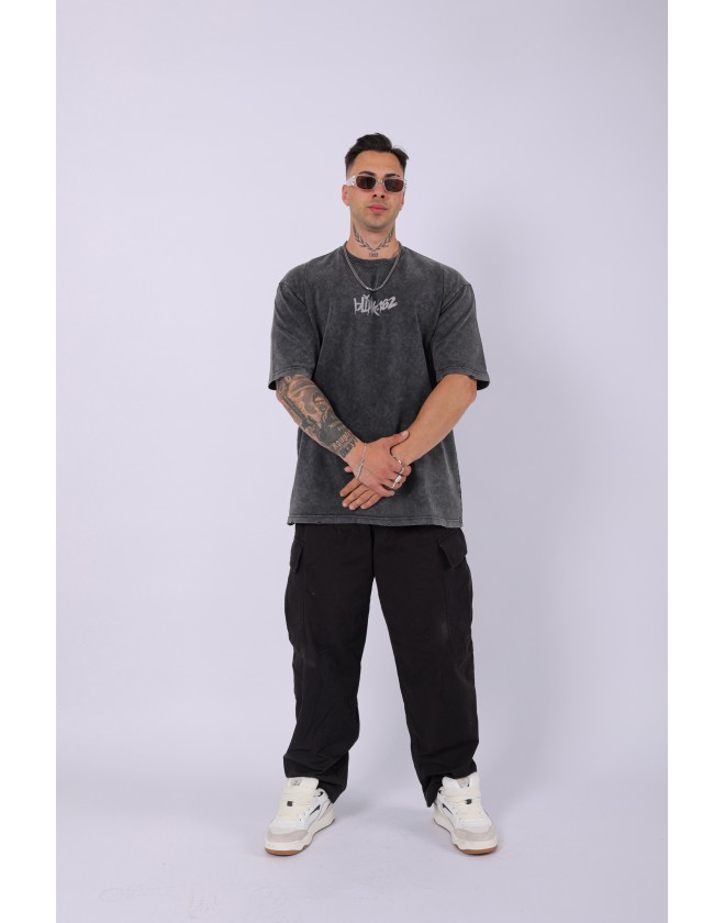 UNISEX ÖZEL YIKAMALI BLİNK 182 OVERSIZE T-SHIRT