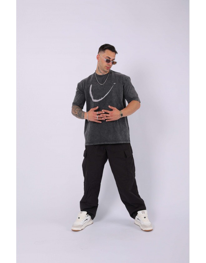 UNISEX ÖZEL YIKAMALI OVERSIZE T-SHIRT