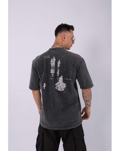 UNISEX ÖZEL YIKAMALI OVERSIZE T-SHIRT