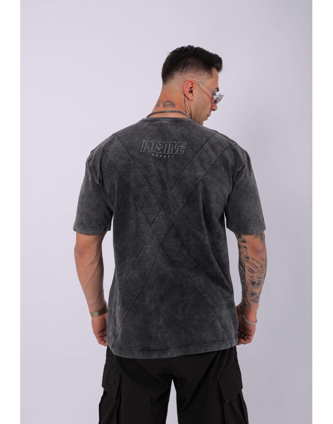 UNISEX ÖZEL YIKAMALI POSİTİVE OVERSIZE T-SHIRT
