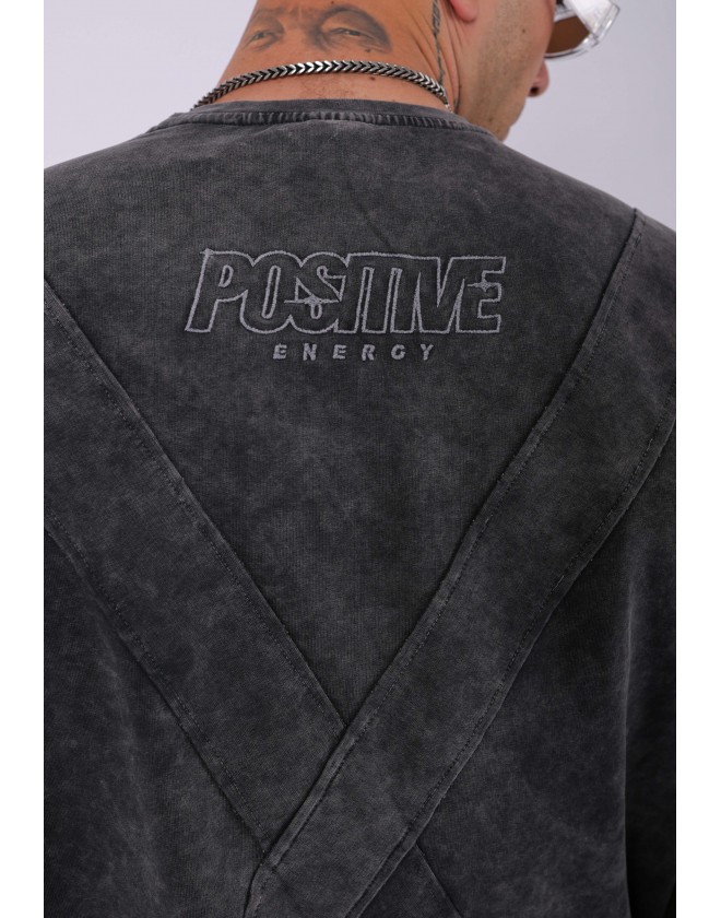 UNISEX ÖZEL YIKAMALI POSİTİVE OVERSIZE T-SHIRT